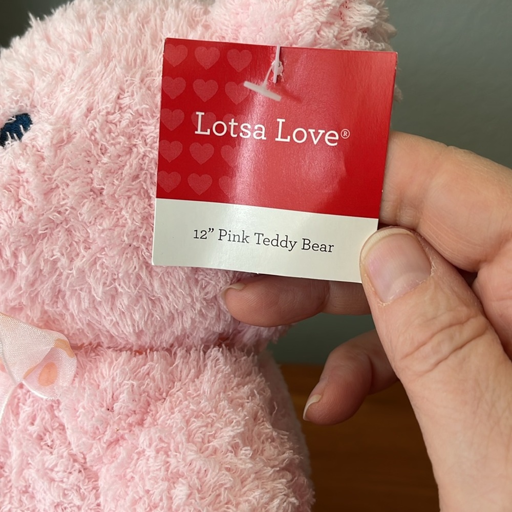 Napco soft cuddly pink teddy bear 12”, suitable for all ages, pristine condition - Picture 4 of 9